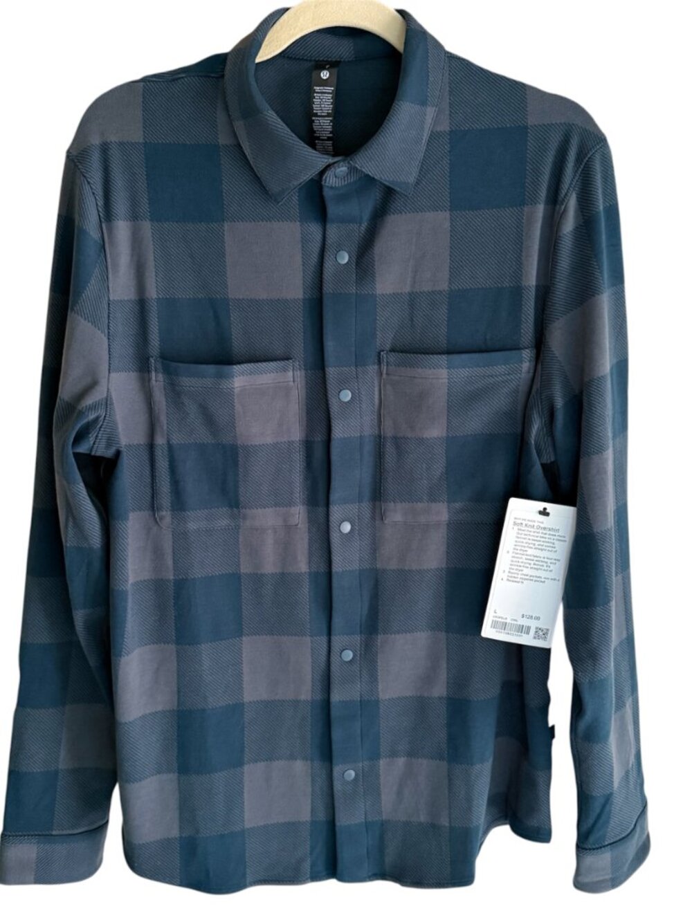 Lululemon Soft Knit Overshirt Check Plaid Flannel NWT